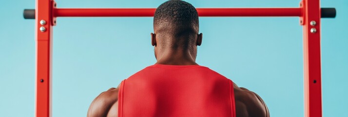 Aufkleber - Cutting-Edge Fitness Tech VR Weightlifter with Powered Exoskeleton in Futuristic Gym - High-Performance Training for Modern Health Enthusiasts