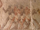 Reliefs in the tomb of the Chief Justice and Vizier Mehu in Saqqara in Giza showing daily life of the pharaohs including food offerings, harvesting, fishing, gardening and much more