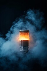 Fototapete - Futuristic Rocket Engine Nozzle Heat-Resistant Engineering with Intricate Details and Glowing Illumination - Aerospace Tech for Innovative Commercial Applications