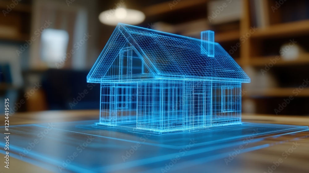 Digital House Model: A Blueprint for the Future of Home Design Stock ...