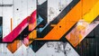© NAIMAH - Urban vibrant graffiti art wall texture background design
