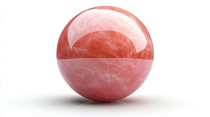Poster - Reflective Red and Pink Sphere with Speckled Texture