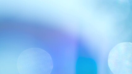 Wall Mural - Optical Effects in Sky Tones. Loop. A large number of sparkling faceted crystals shimmer and create romantic bokeh