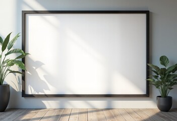 Poster - Advertising Mockup. Empty space to showcase your advertising or branding campaign