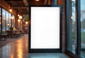 Poster - Advertising Mockup. Empty space to showcase your advertising or branding campaign