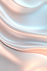 Poster - Softly lit flowing patterns etched into a smooth white surface create an elegant look, enhanced by glowing blue and pink highlights against a clean gradient background