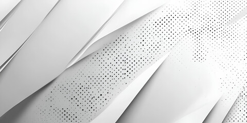 Poster - Abstract Gray Diagonal Lines with Halftone Dots: A minimalist abstract design featuring an array of overlapping diagonal gray lines and halftone dots in a dynamic and modern composition.  