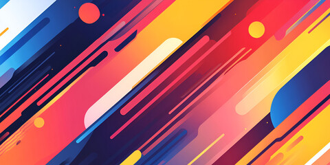 Aufkleber - abstract dynamic lines: a vibrant and energetic abstract background features a dynamic composition o