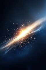 Wall Mural - stunning galaxy with exploding star in deep space