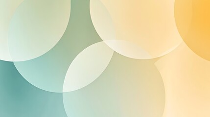 Poster - abstract pastel circles gradient background design