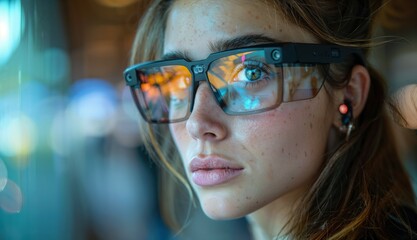 Poster - Urban communication revolution smart glasses deliver emotional insights and innovation