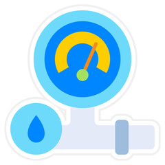 Poster - Water guage Icon