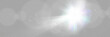 © vikusandra - Bright glowing light burst with soft edges and subtle rays on a transparent background, suitable for overlays and design projects.