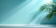 © Laura Pashkevich - Shadow from palm leaves on blue wall. Minimal abstract background for product presentation. Spring and summer.