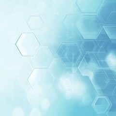 Wall Mural - Abstract blue hexagon network background