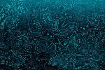 abstract close-up of a glowing blue digital circuit board, showcasing intricate connections and tech