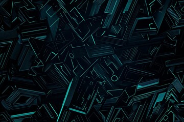 abstract close-up of a glowing blue digital circuit board, showcasing intricate connections and tech