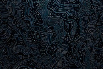 abstract close-up of a glowing blue digital circuit board, showcasing intricate connections and tech