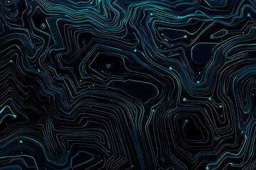 abstract close-up of a glowing blue digital circuit board, showcasing intricate connections and tech