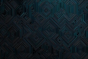 abstract close-up of a glowing blue digital circuit board, showcasing intricate connections and tech