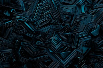 abstract close-up of a glowing blue digital circuit board, showcasing intricate connections and tech