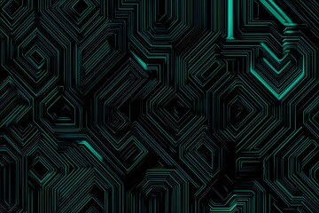 abstract close-up of a glowing blue digital circuit board, showcasing intricate connections and tech