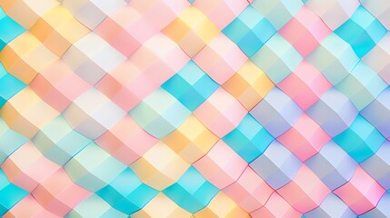 A colorful abstract pattern made of cubes.