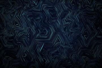 abstract close-up of a glowing blue digital circuit board, showcasing intricate connections and tech