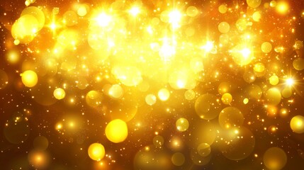 Poster - Gold gradient background with an abstract blur texture for use in websites, brochures, and templates