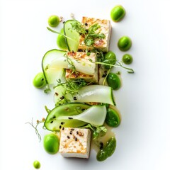 Wall Mural - Miso-marinated tofu shredded daikon radish