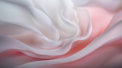 Poster - A white fabric with pink and red colors