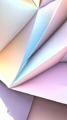 Aufkleber - geometric shapes creating a pastel colored abstract background with soft light and dynamic triangles