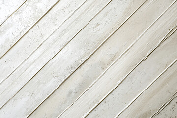 Wall Mural - Textured white wooden planks arranged diagonally, creating a clean and modern aesthetic