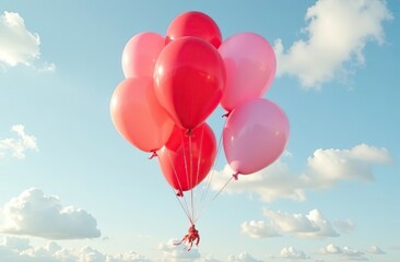 Wall Mural - Floating Balloons in the Air