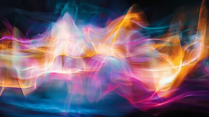 Poster - Visualizing abstract data in cyberspace technology and digital communication connections