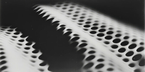 Poster - Exploration of halftone texture patterns in monochromatic design