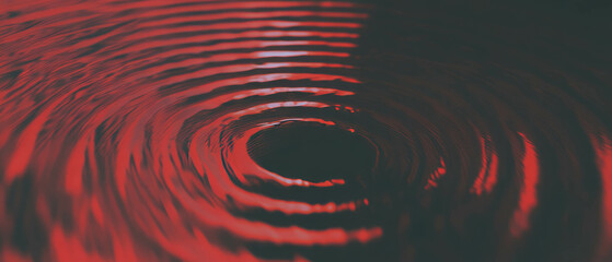 Poster - Sound waves create dynamic abstract patterns in a pulsating background