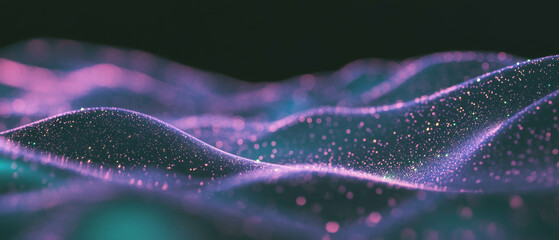 Poster - Dancing sparks create dynamic energy in a mesmerizing abstract background