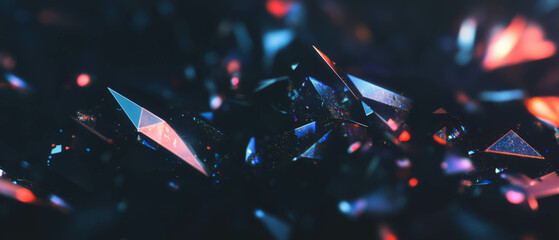 Poster - Vibrant sparks against a dark abstract background create a dynamic visual experience