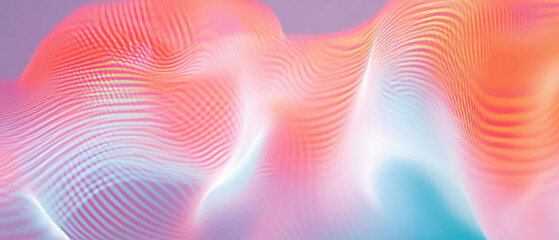 Poster - Exploring abstract data streams and sound nodes within a vibrant digital landscape
