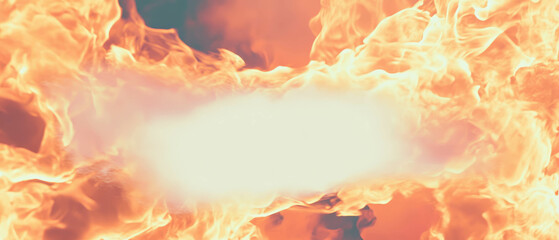 Poster - Fiery sparks create dynamic backdrop with central empty space for text promotion