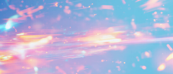 Poster - Energetic abstract background with flowing sparks and a blank center for customization
