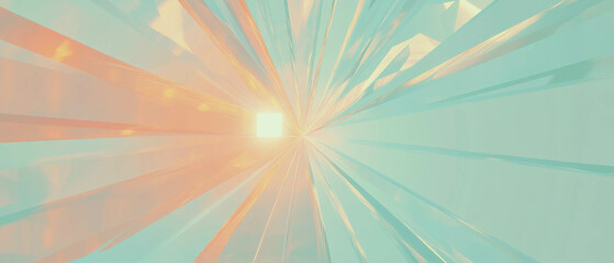 Poster - Geometric spark patterns create a modern abstract background with clear central area