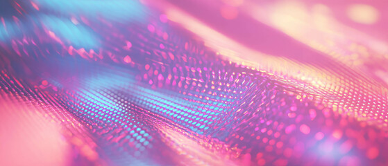 Poster - Vibrant glowing equalizer background for music and audio branding purposes