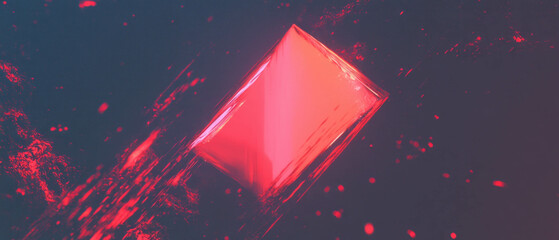 Aufkleber - Glitching spark effects with a central focal point and edgy banner design