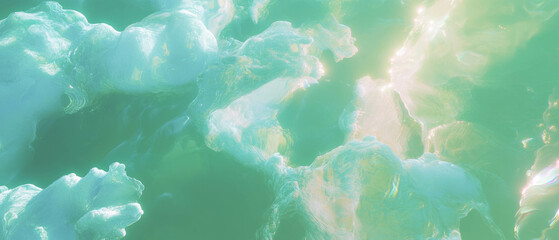Poster - Flowing patterns of organic sound create a serene and calming atmosphere