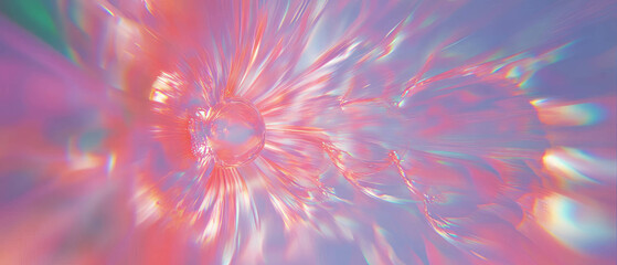 Poster - Spiral spark trails create a vibrant abstract background with space for branding
