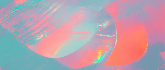 Aufkleber - Layered music elements create an abstract backdrop with vibrant colors and textured details