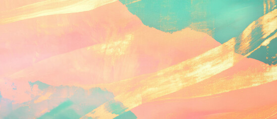 Poster - Transparent layers of music blend with colors creating an abstract background