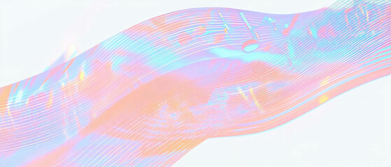 Poster - Wavy lines create a vibrant abstract background for music and message display
